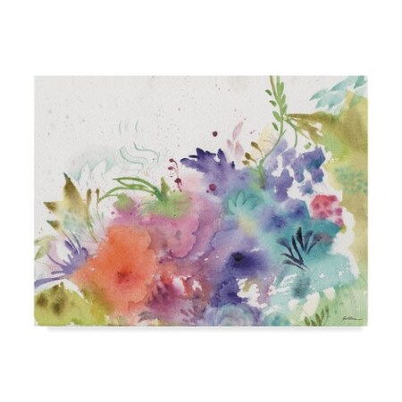 Trademark Fine Art Sheila Golden 'Garden Rainbows' Canvas Art, 14x19 SG08784-C1419GG